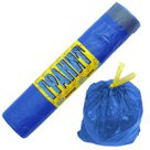 Мешки для мусора, 60 л, завязки, синие, в рулоне 20 шт., ПНД, 15 мкм, 60?70 см, прочные, КОНЦЕПЦИЯ БЫТА «Гранит»