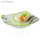 Салатник 200 мл "Зеленая орхидея", 14х3 см