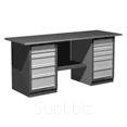 Верстак с двумя тумбами (тумба с 5 ящиками, тумба с 6 ящиками).