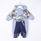 Комбинезон для мальчика рост 74 см цвет синий