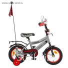 Велосипед 12" GRAFFITI Premium Racer, 2016, цвет серый