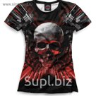 Футболка женская Skull, размер XXL SKU-587516