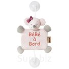 Игрушка подвеска мягкая Nattou Baby on board Adele Valentine Мышка