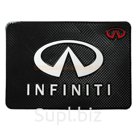 Держатель автомобильный коврик липкий резиновый с логотипом Infinity