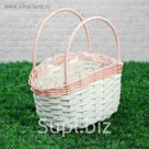 Корзина плетеная ива: 28х18H18х15х30  B:22х14