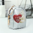 Кошелёк женский, отдел на молнии, кольцо, цвет серый