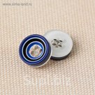 Пуговица, 4 прокола, 11мм, разноцветный