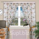 Шторы "УЮТ", размер 150х260 см-2 шт., 2 подхвата цвет 194К