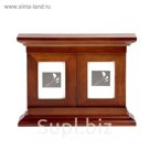 Фоторамка на 3 фото 6,5х9 см, 10х15 см "Ставенки", цвет махагон