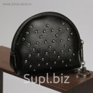 Кошелёк женский, отдел на молнии с кольцом, цвет чёрный