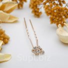 Шпилька для волос "Золотая роза"