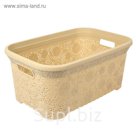 Корзина 35 л "Ажурная", цвет МИКС