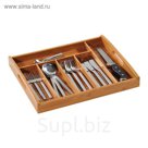 Подставка для столовых приборов с ручками., 38х32х4 см, дерево, 5818-7