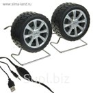 Акустическая система 2.0 Perfeo WHEELS PF-038, 2х3Вт, USB, черные/серебристые