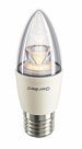 Светодиодная лампа свеча прозрачная 8W E27, 2700 K , Напряжение :180–240 V, 50/60 Hz