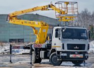 аренда автовышки ПМС-328, коленчатая стрела, высота подъёма 28м. шасси дорожное КАМАЗ 4х2
услуги автовышки 28м колено в Перми и Пермском крае