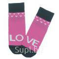 Носки LOVE женские 91-004 хлопок розовый