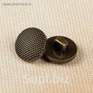 Пуговица, на ножке, 11мм, цвет чернёного золота