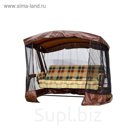 Качели садовые "Сакура" 180 см, с АМС, ШОКОЛАД