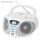Магнитола BBK BX180U белый/голубой