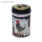 Банка для сыпучих продуктов 1,1 л "Французские петухи", круглая, d=9,9 см, h=14,5 см