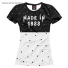 Футболка женская "Год рождения 1988", размер M DVV-522636