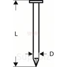 BS-GKG 3.1x80мм Гвоздь BOSCH с круглой головкой SN21RK 80G, артикул 3165140563635BS