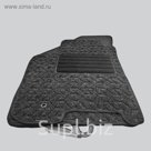 Коврики в салон для Suzuki Swift 5-дв. Хетчбэк 2010-2017, 4 шт., текстиль "DUNLOP", серый