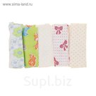 Комплект платочков трикотажных (5 шт.), цвет МИКС 16-2ТР(КУ)