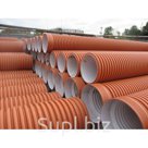 Рыжая труба гофрированная с раструбом из ПЭ SN8 400/348