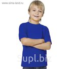 Футболка детская StanKids, рост 140 см, цвет синий 150 г/м 06