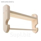 Полка под шампунь, с перекладиной под полотенце 44х29х9 см, липа ПРОМО