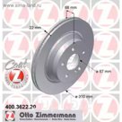 Диск тормозной ZIMMERMANN 400.3622.20