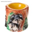 Фигурное кашпо "Еноты"