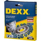DEXX. Щетка дисковая для УШМ, жгутированная стальная проволока 0,5мм, 125ммх22мм