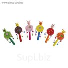 Игрушка музыкальная Колотушка "Звери" с бусинками, МИКС
