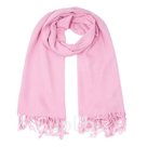 Палантин текстильный P2399_42 цвет розовый размер 63х176