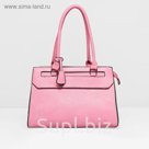 Сумка женская на молнии, 1 отдел с перегородкой, наружный карман, цвет розовый