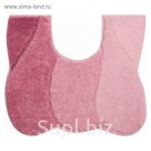Коврик с вырезом 50x60 см, цвет розовый