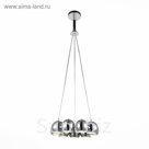 Люстра GLIO 9x40Вт Е14 хром 47x47x100см