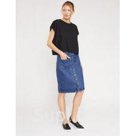 Джинсовая юбка MR1231T-107 DARK BLUE размеры 27-32