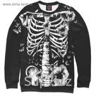 Свитшот женский Floral Skeleton, размер XS DAR-299228