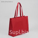 Сумка хоз Одноцвет, 36*12*29, отдел на молнии, красный