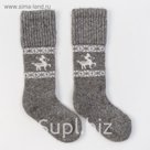 Гольфы детские из шерсти яка 02114 цвет серый, р-р 18-20 (5-7 лет)