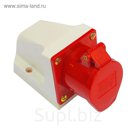 Розетка 114 стационарная 3Р+РЕ 16А 380В IP44 TDM