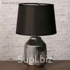 Лампа настольная с абажуром "Серебристый рубеж" 220V 25 Вт E14 31х20х20 см