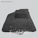 Коврики в салон для Chrysler Town & Country 2013-2016, 7 шт., текстиль "DUNLOP", серый