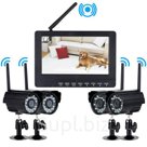 БЕСПРОВОДНАЯ DVR СИСТЕМА ВИДЕОНАБЛЮДЕНИЯ - 4 КАМЕРЫ + LCD ДИСПЛЕЙ.