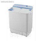 Стиральная машина Optima МСП-78СТ, мах загрузка 7.8 кг, п/авт., белое стекло, синие цветы