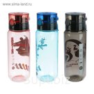Бутылка для воды 750 мл, Серия Урбан, поильник, крышка на заклёпке, микс, 7х19.5 см
